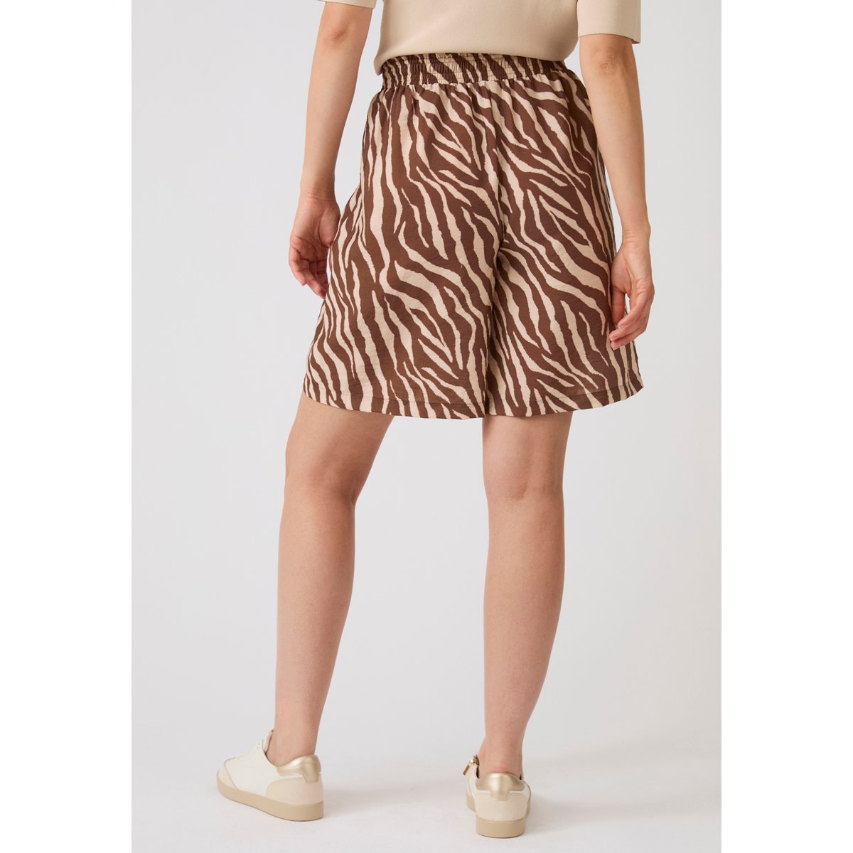 Bermuda imprimé animalier Climatyl marron animalier, DAMART