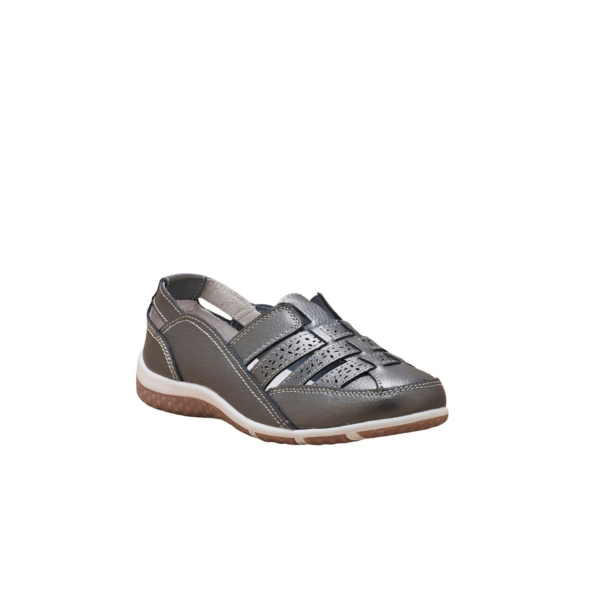 Chaussures ajourées élastiquées beige, PEDICONFORT