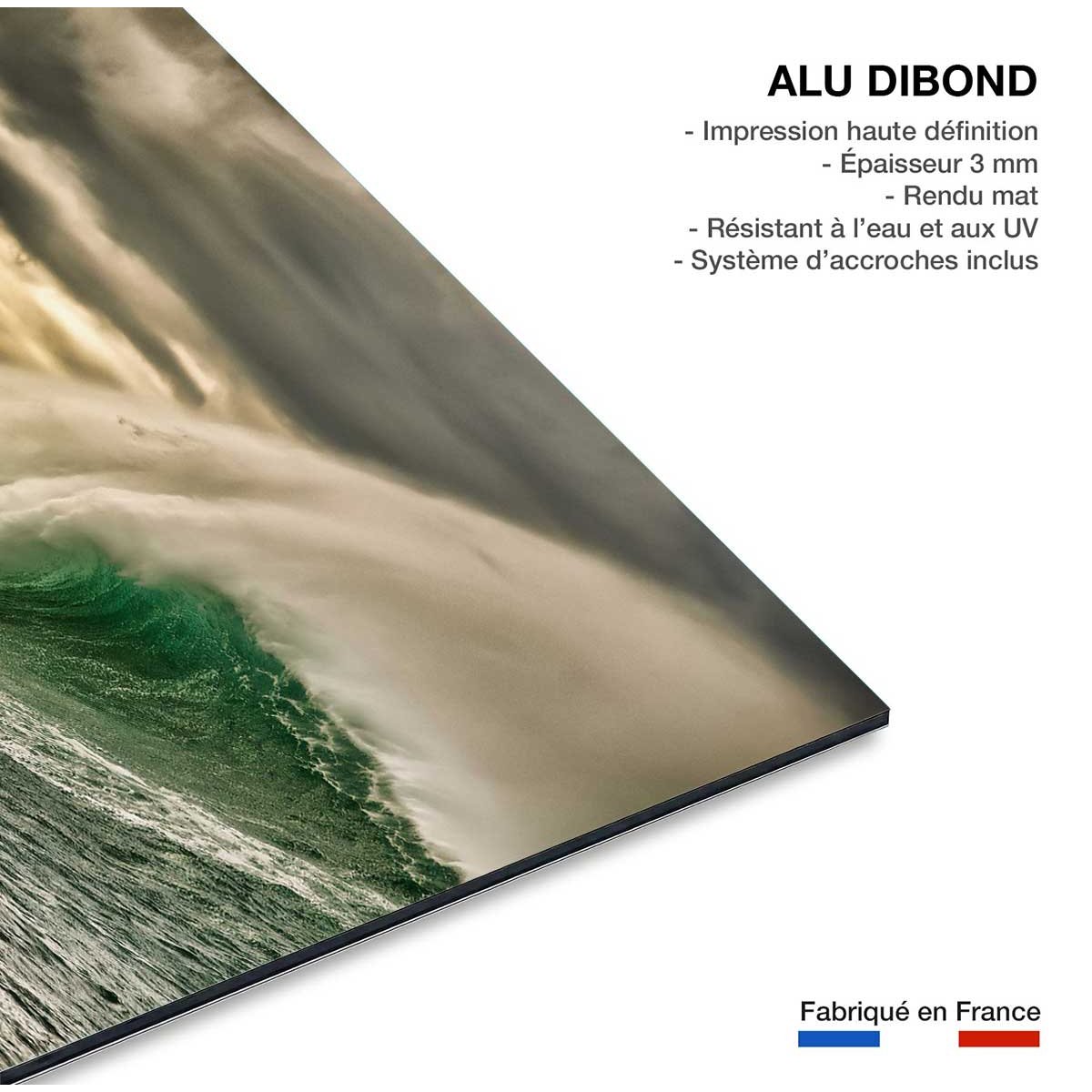Tableau session surf belharra tableau alu dibond, HEXOA