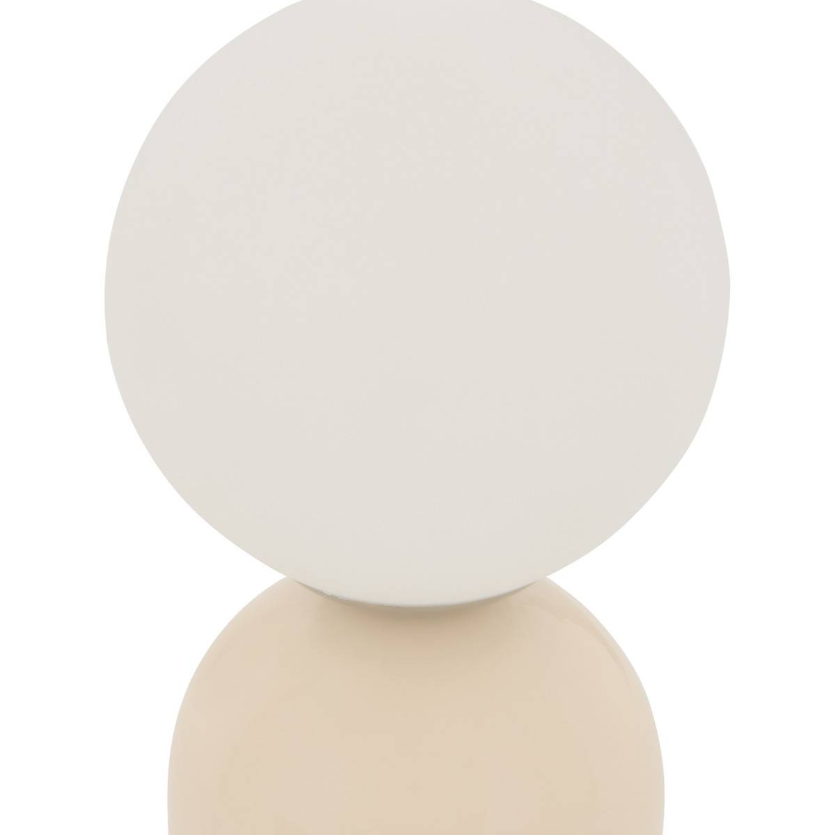 Lampe Bessie boule H.25cm rouge, ATMOSPHERA