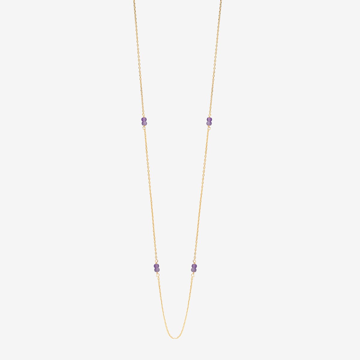 Sautoir venus amethyste violet, CAROLINE NAJMAN