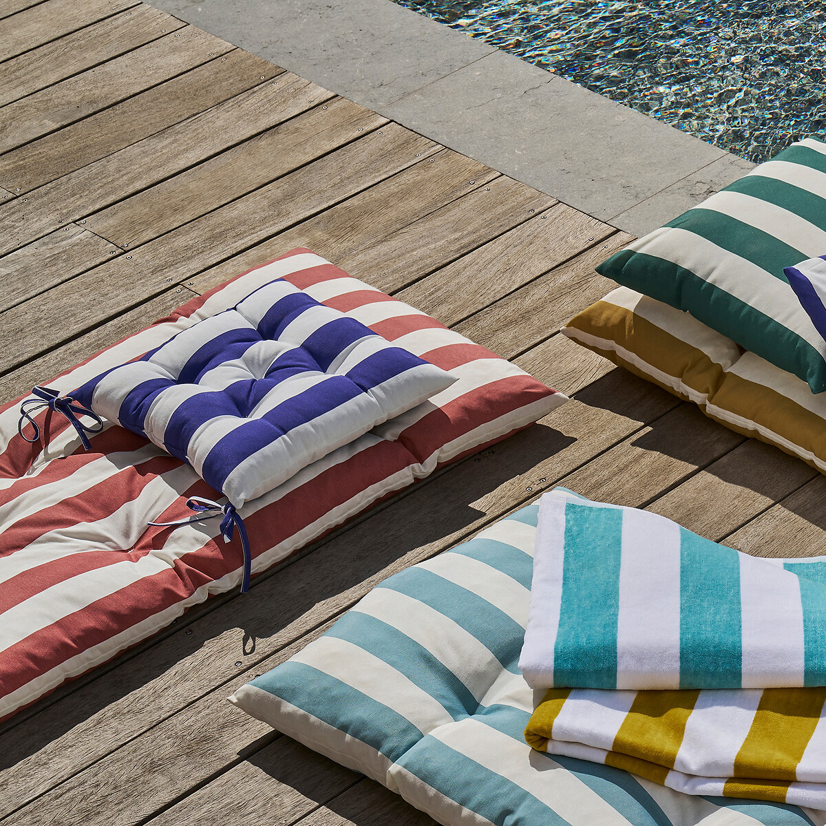 Hendaye outdoor seat pad yellow, LA REDOUTE INTERIEURS