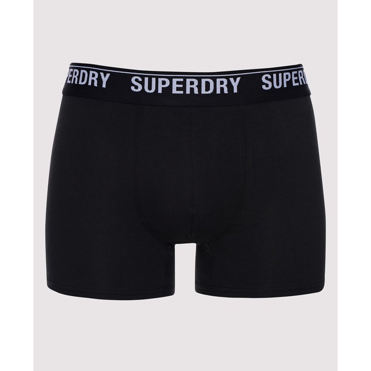Lot de 3 boxers unis noir + gris + orange, SUPERDRY
