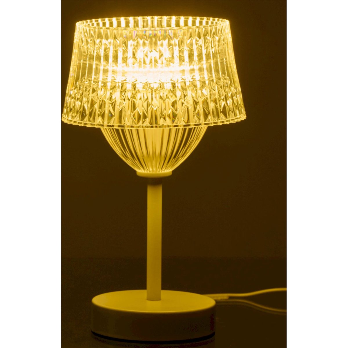 Lampe de table tactile LED en métal blanc, RECOLLECTION