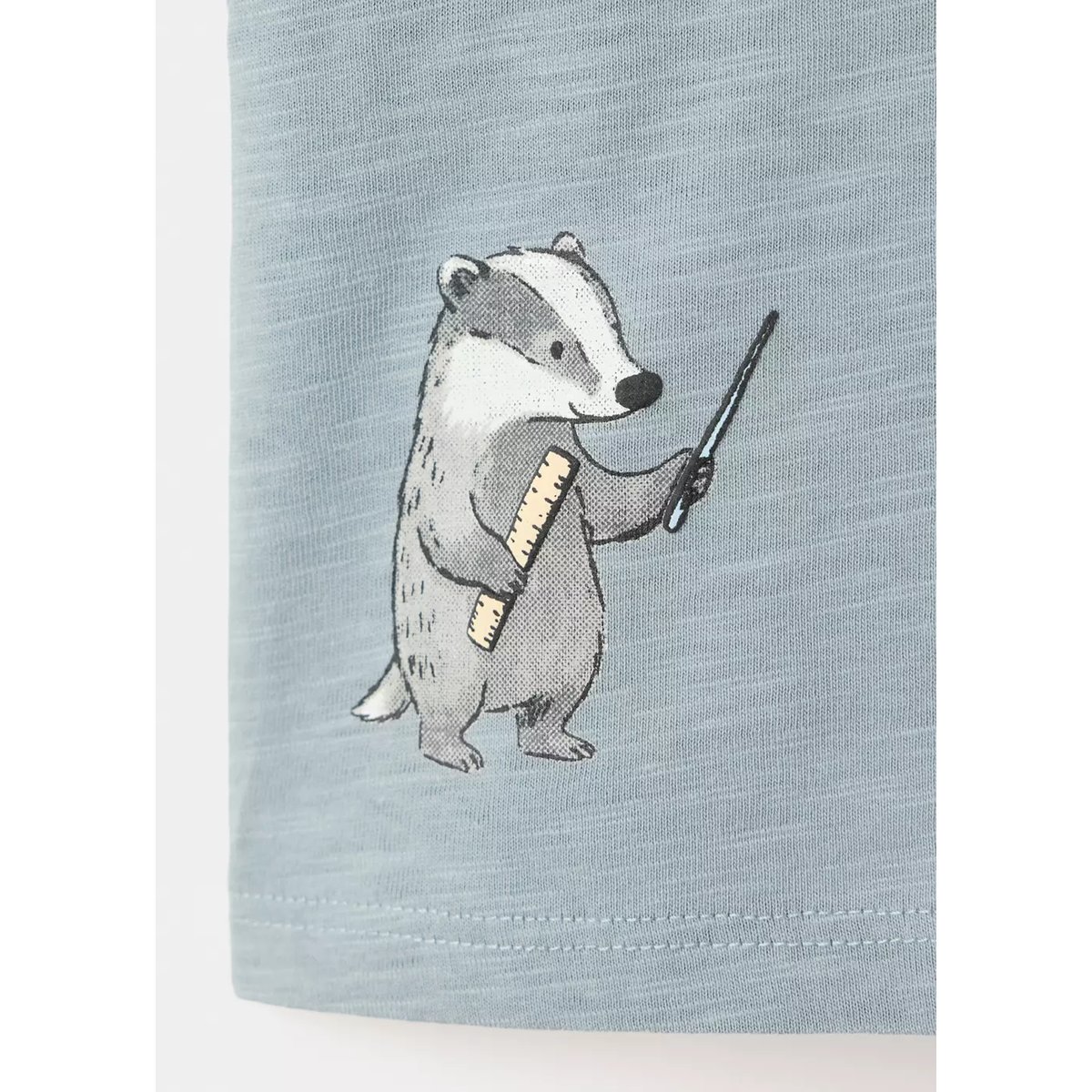 T-shirt détail imprimé bleu, MANGO BABY