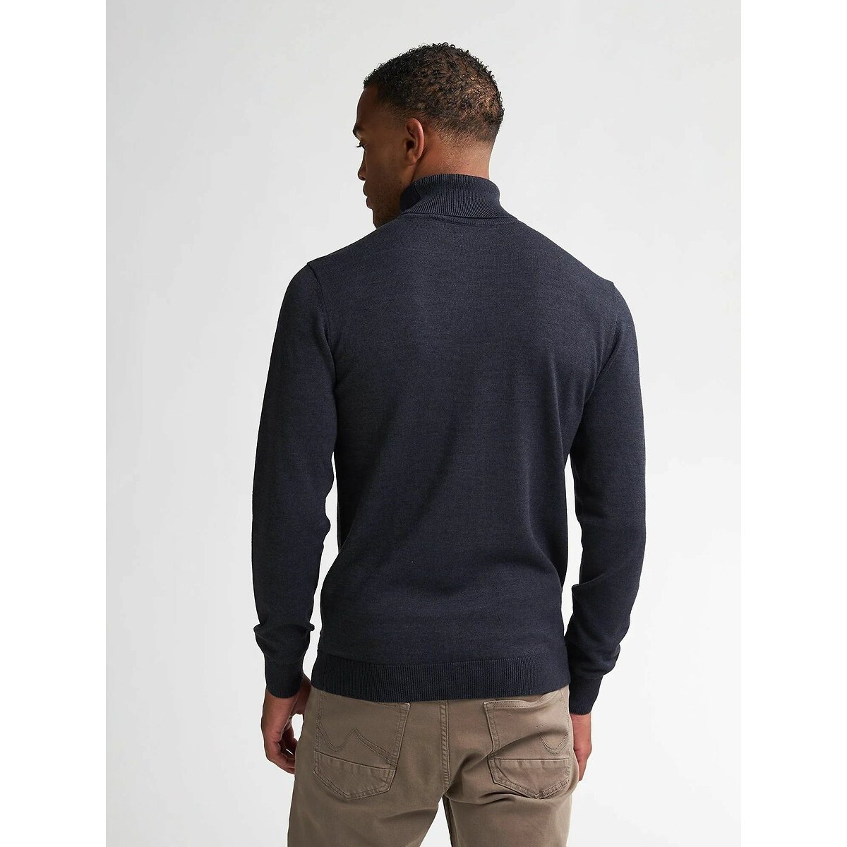 Pull col roulé marine, PETROL INDUSTRIES