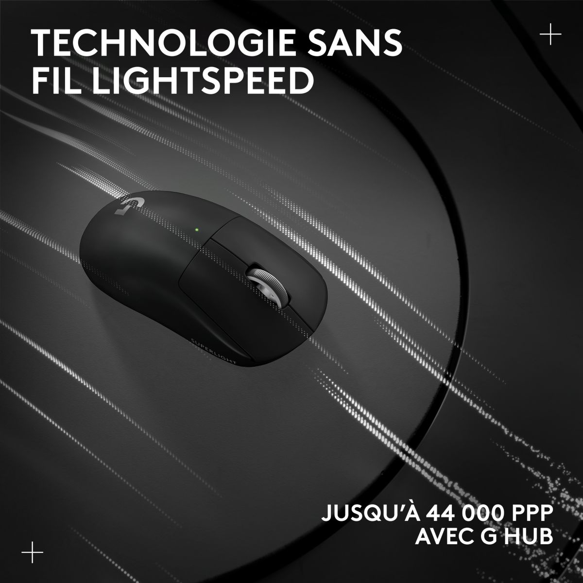 Souris Gamer Sans Fil G PRO X SUPERLIGHT 2 LIGHTSPEED Noir couleur unique, LOGITECH