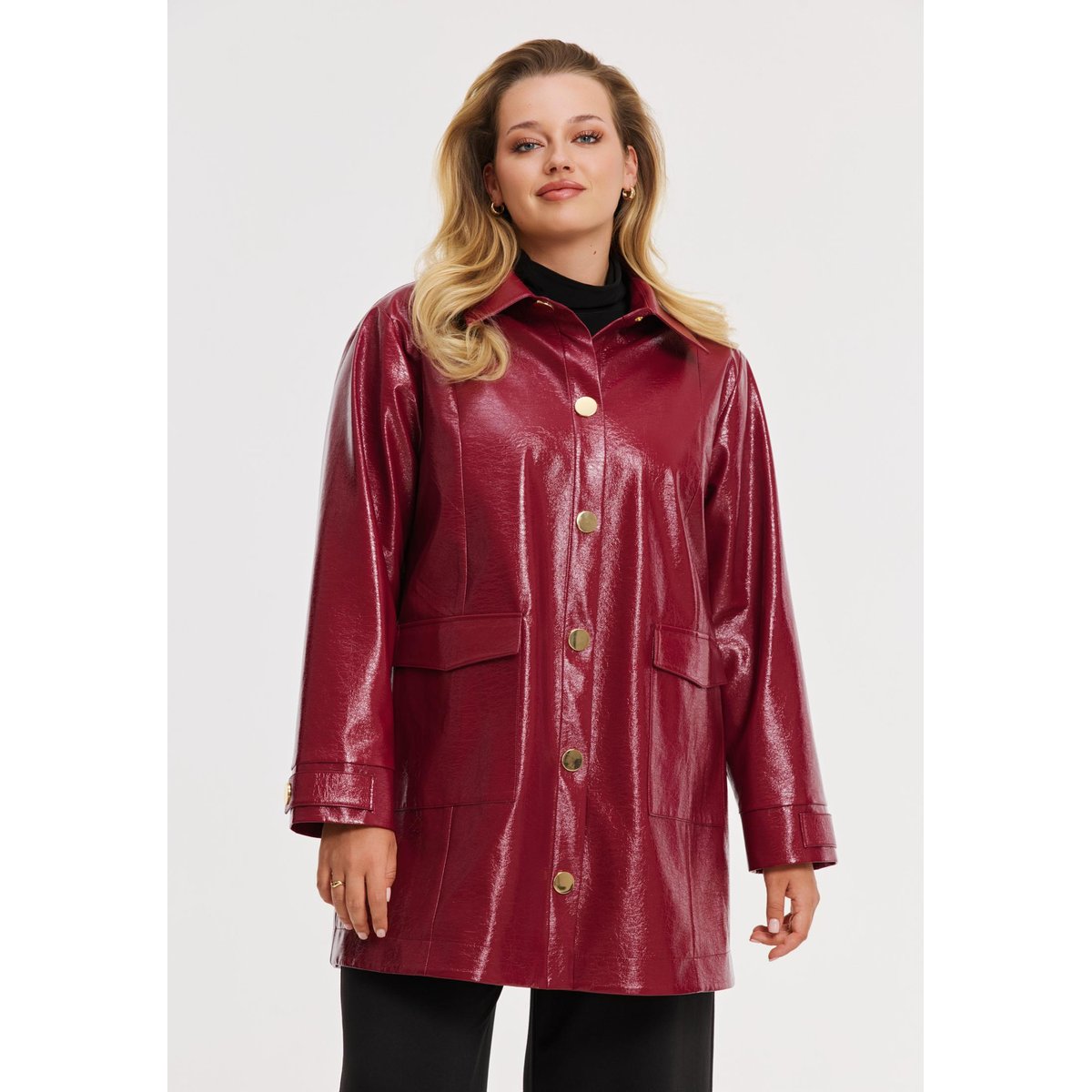 Jacket imprimée rouge foncé, YOEK