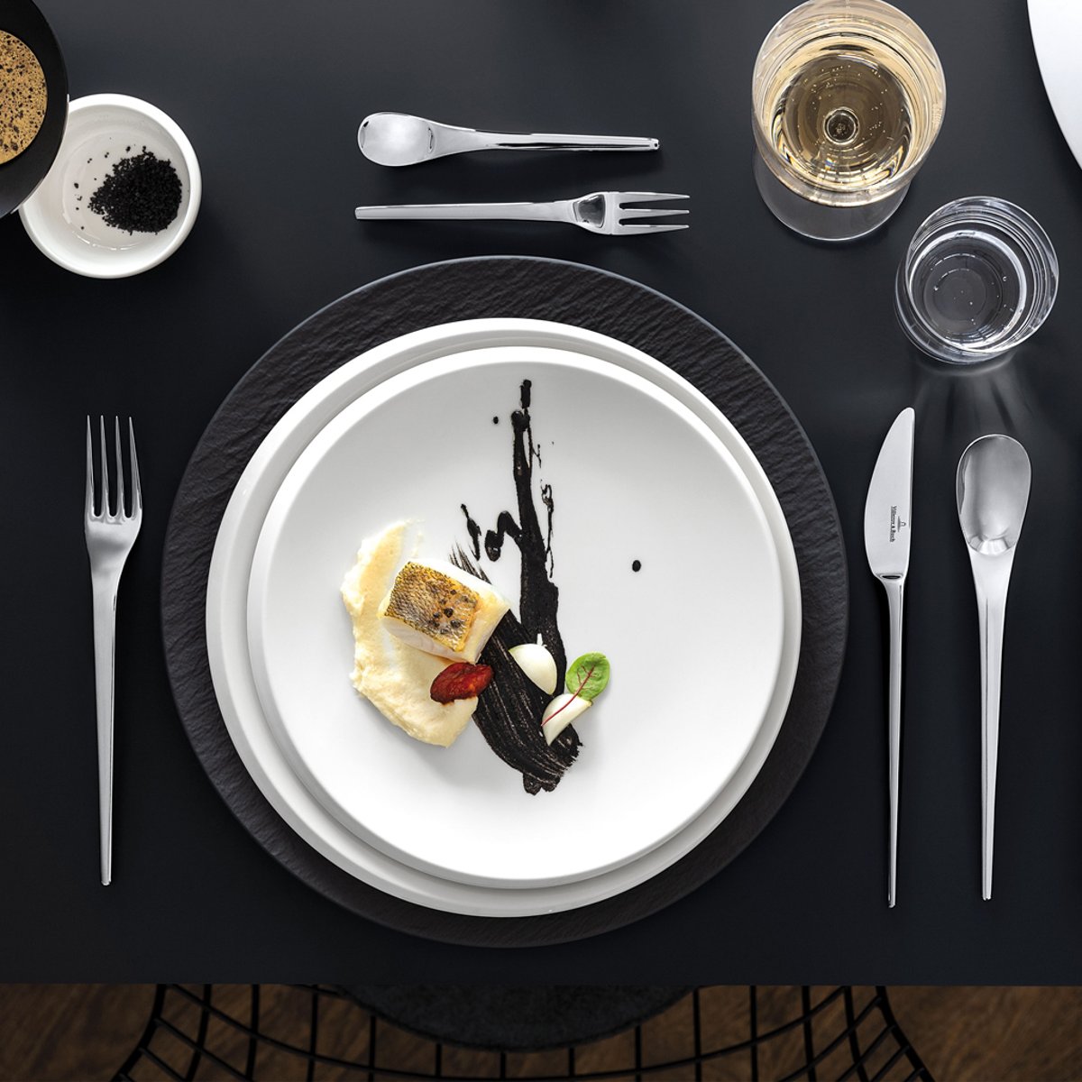 Assiette Plate NEWMOON blanc, VILLEROY & BOCH