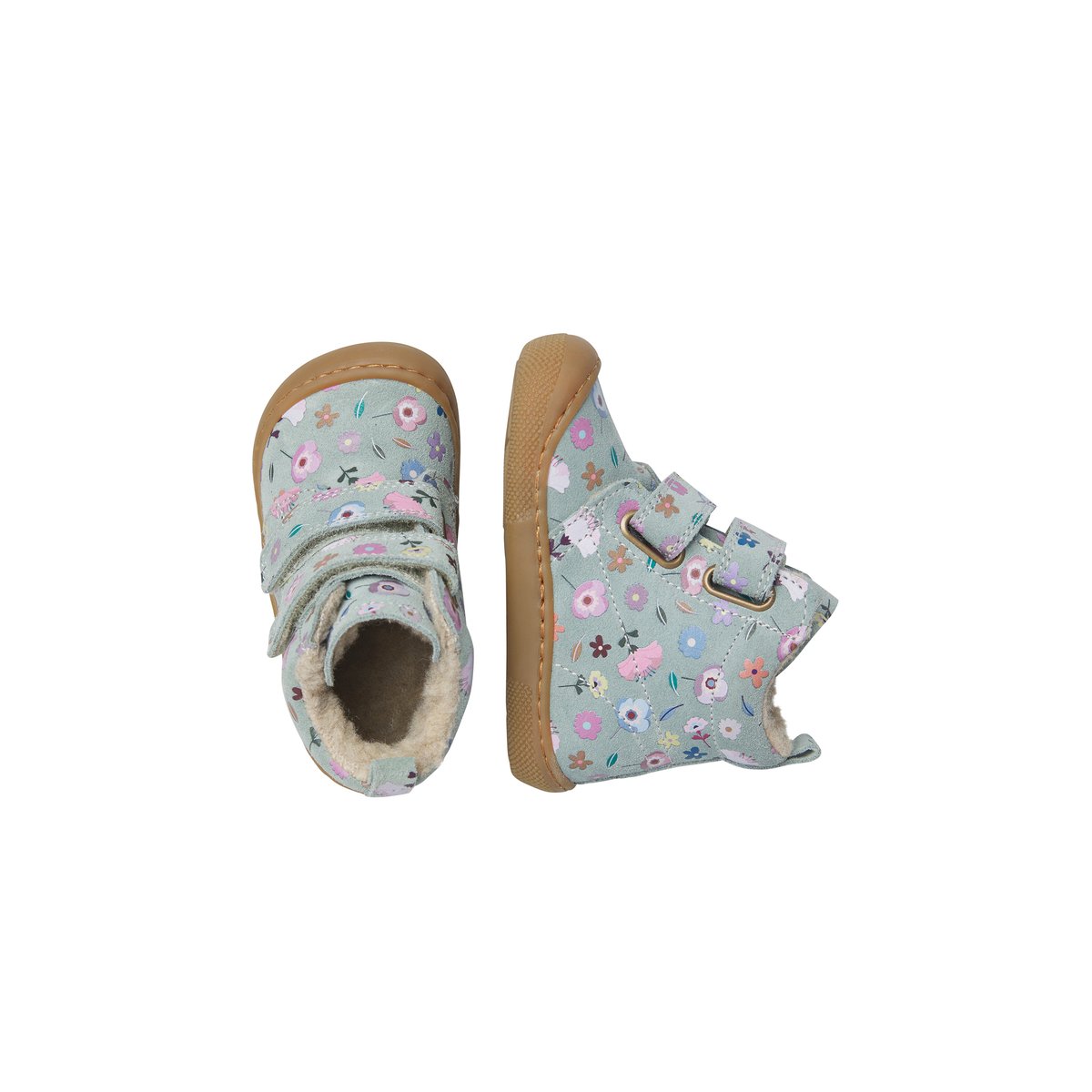 Bottes barefoot en velours BAREFOOT WIGGHI VL sage-rose, NATURINO