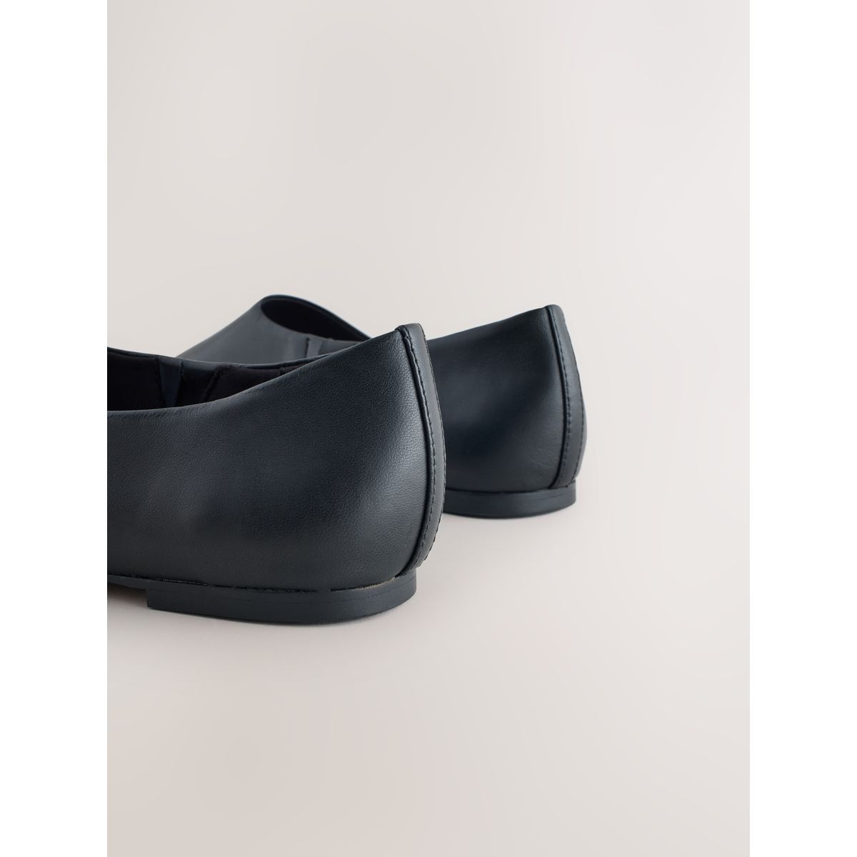 Ballerines montantes en cuir forever comfort® noir, NEXT