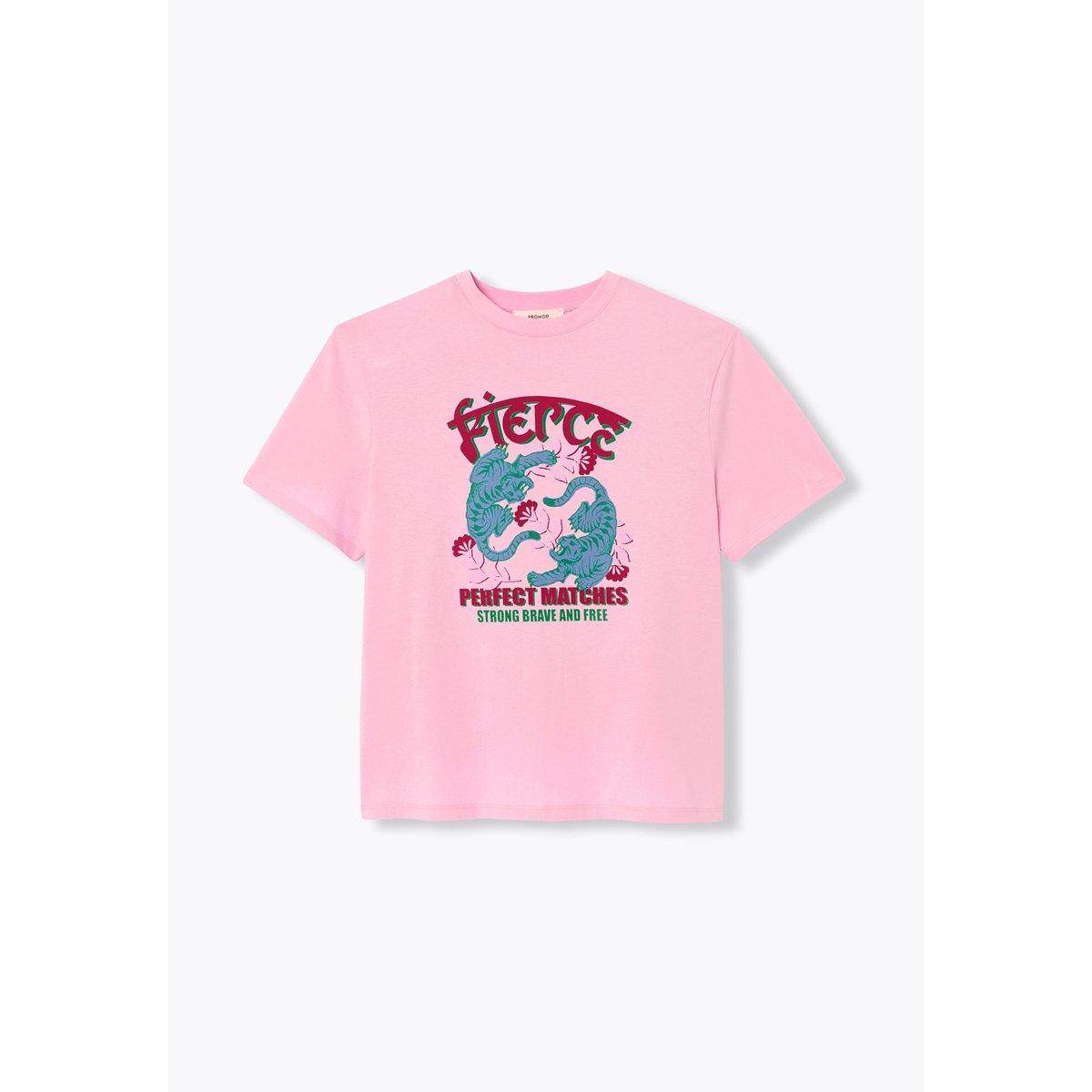 T-shirt motif tigre imprimé multicolore, PROMOD