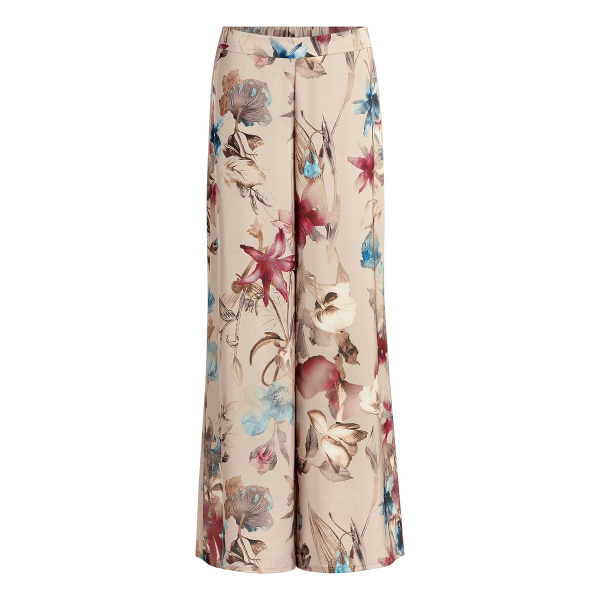 Pantalon Marlene à imprimé à fleurs beige/dark red, VERA MONT
