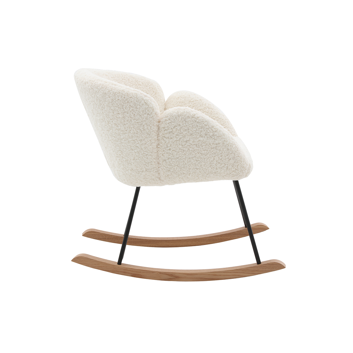 Rocking chair RHAPSODY blanc, MILIBOO