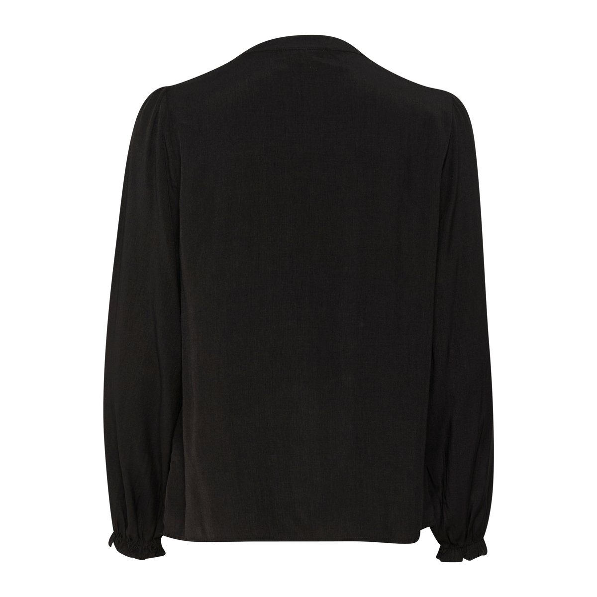 Blouse with long sleeve noir pitch black, CREAM