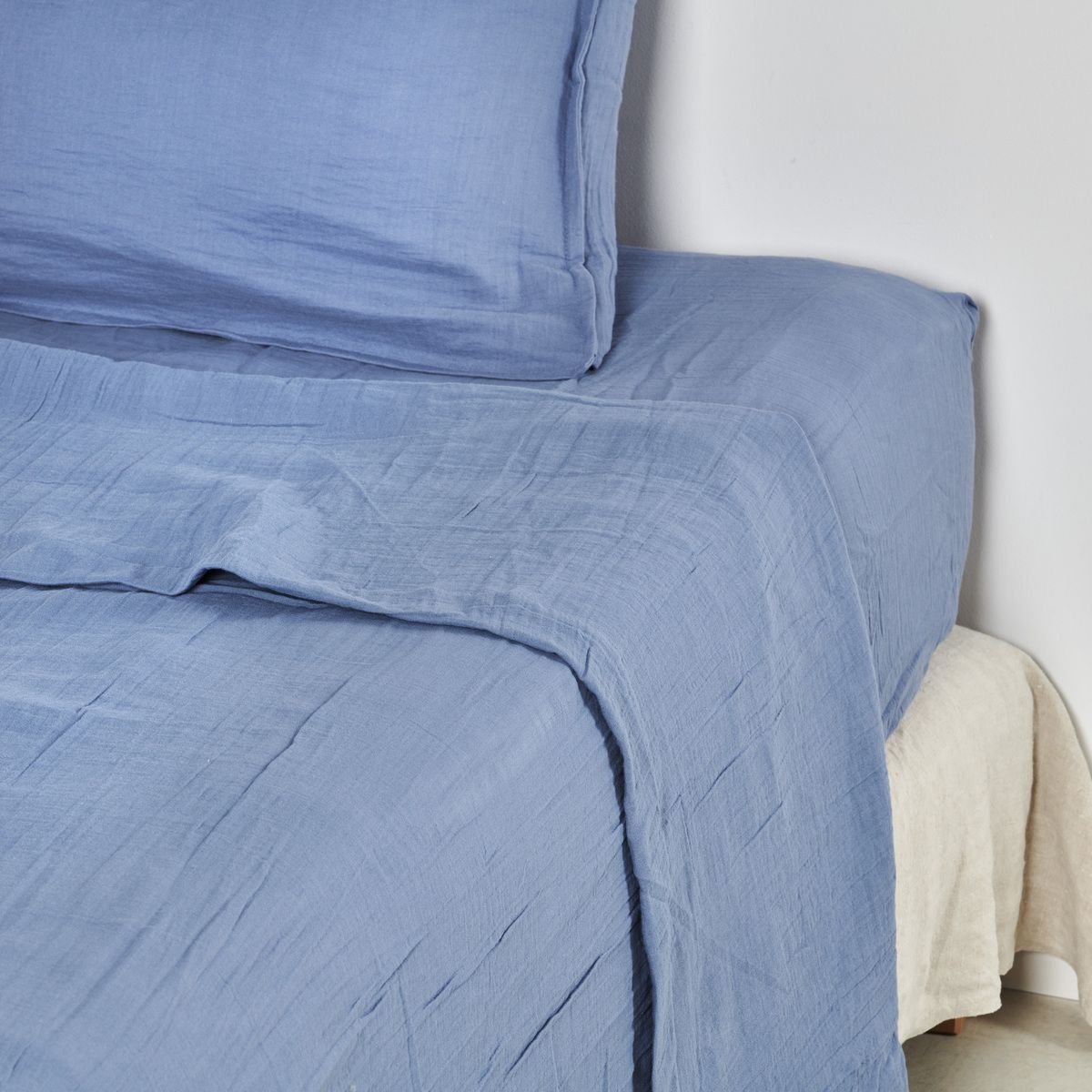 Drap Plat - GAZE DE COTON rose terracotta, TRADITION DES VOSGES