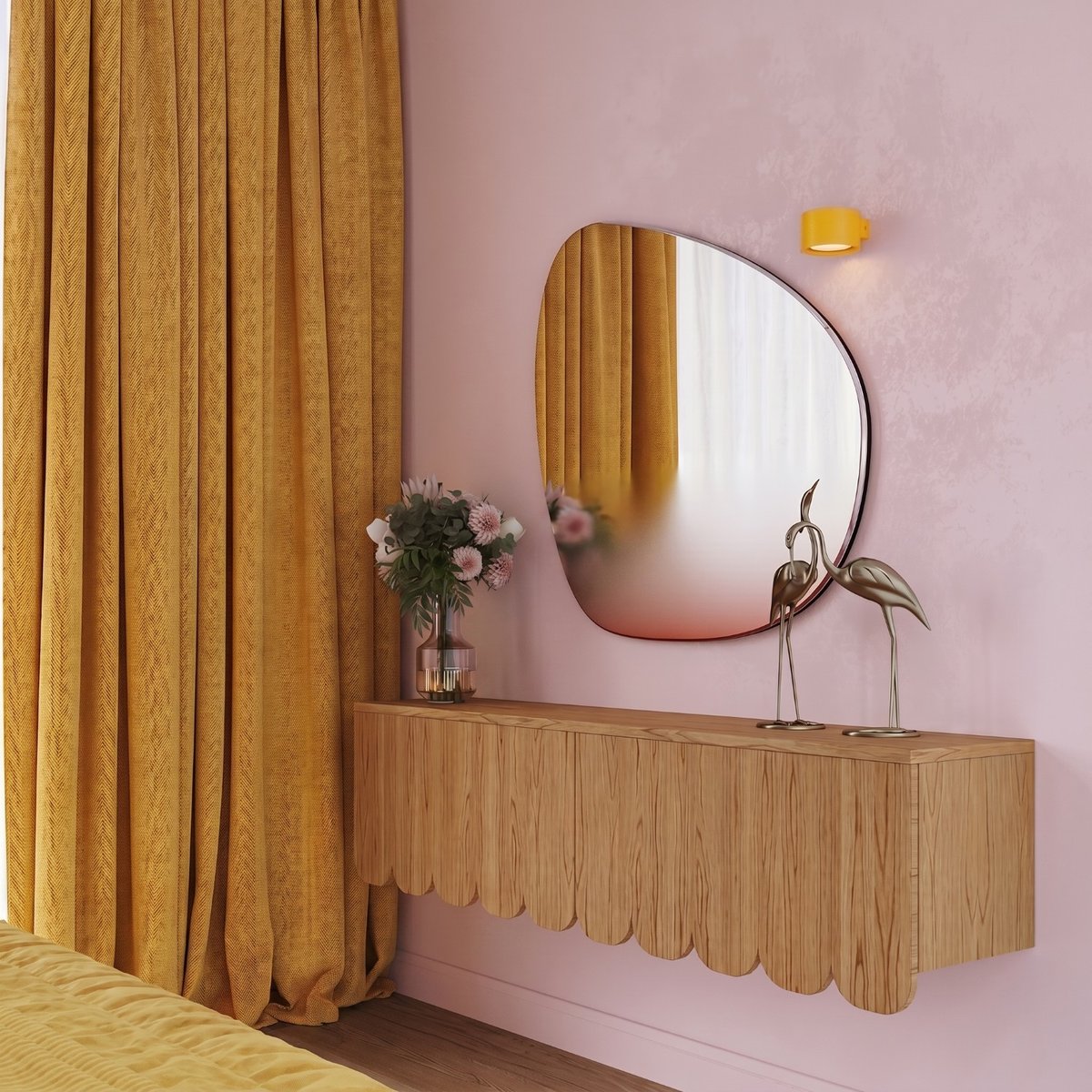 Applique murale Aluminium Jaune Gx53 1 MODO jaune, EDEN