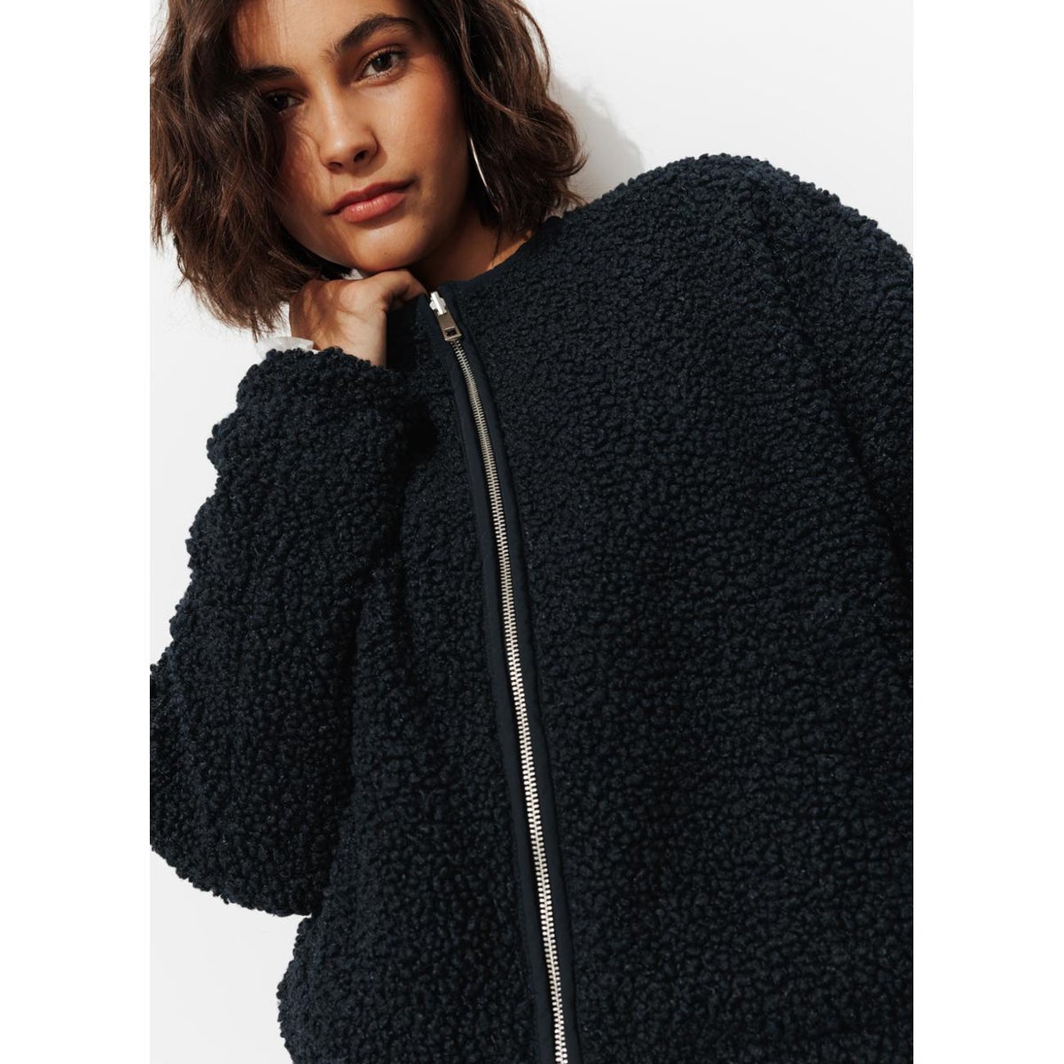 Blouson chaud réversible marine, PROMOD