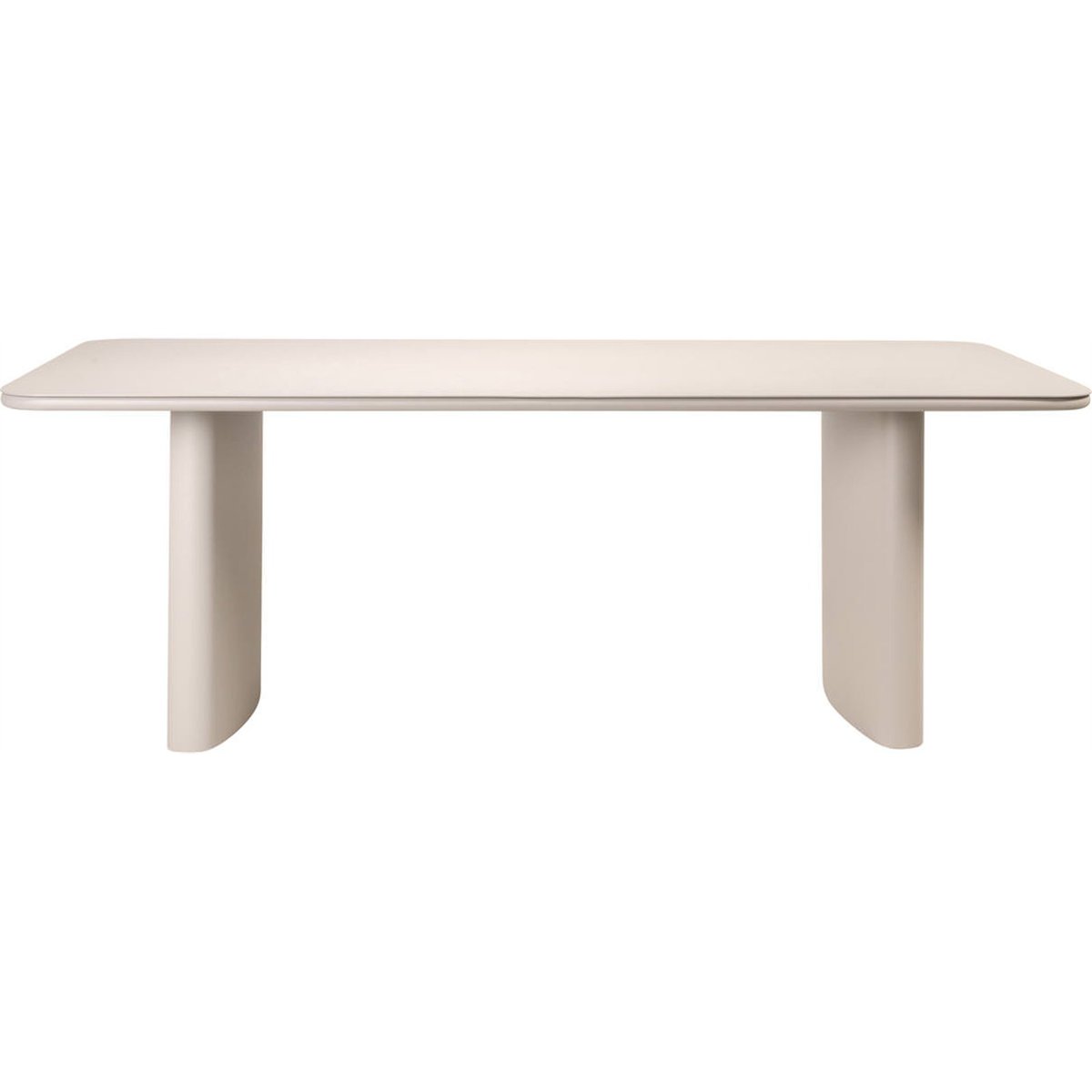 Table de jardin en aluminium beige clair, RECOLLECTION