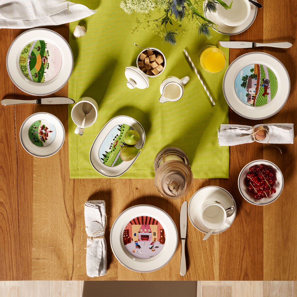 Assiette Creuse, Cheminée DESIGN NAIF multicolore, VILLEROY & BOCH