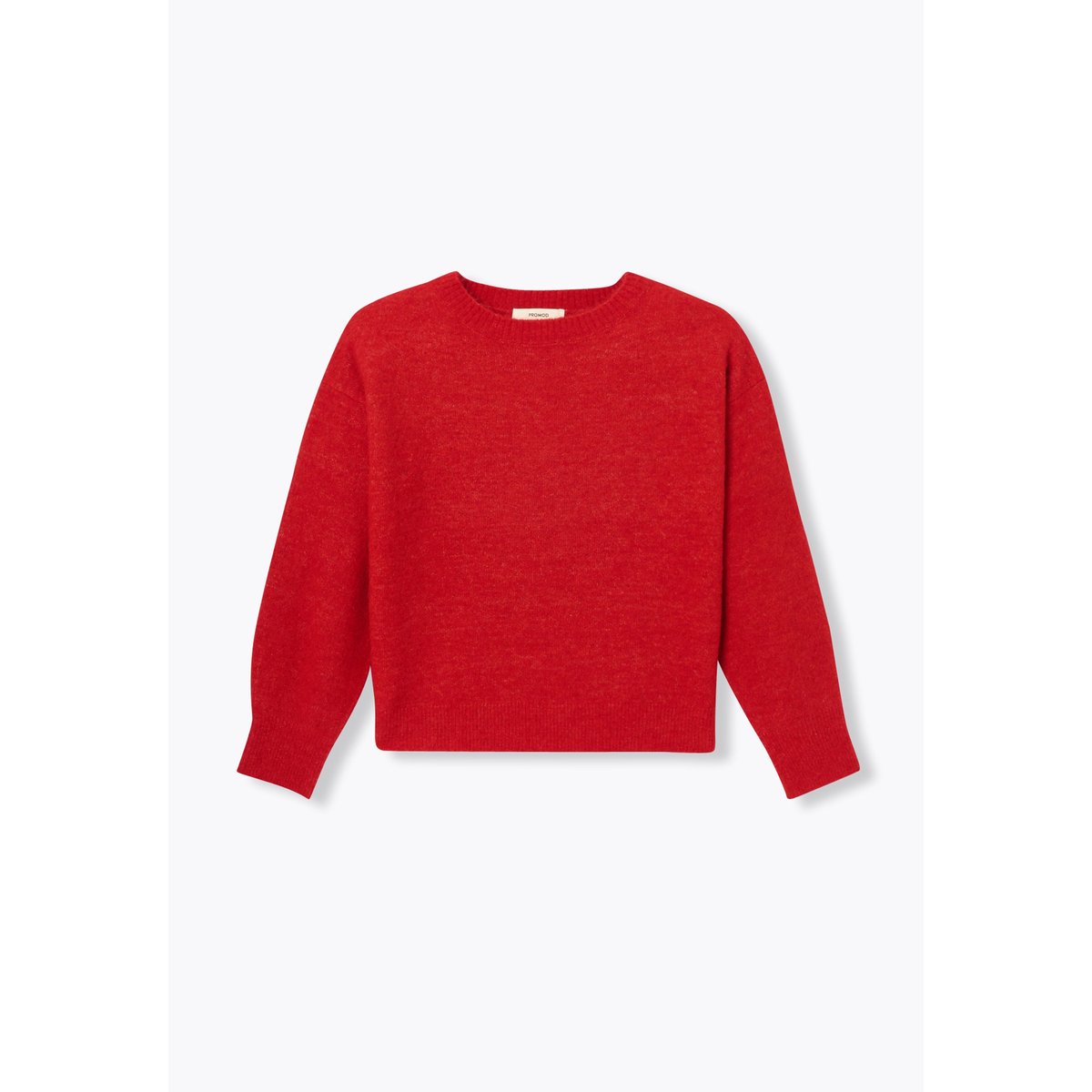 Pull col rond rouge, PROMOD