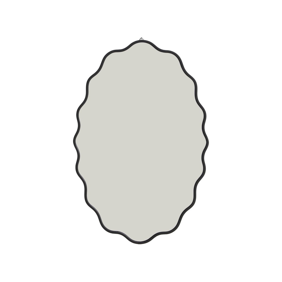 Miroir organique décor bois 90cm BRUNO noir, SWEEEK
