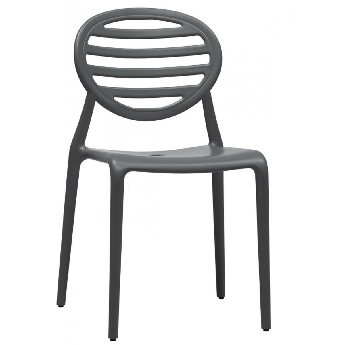 Chaise de jardin empilable (lot de 6), TOP GIO gris, SCAB DESIGN