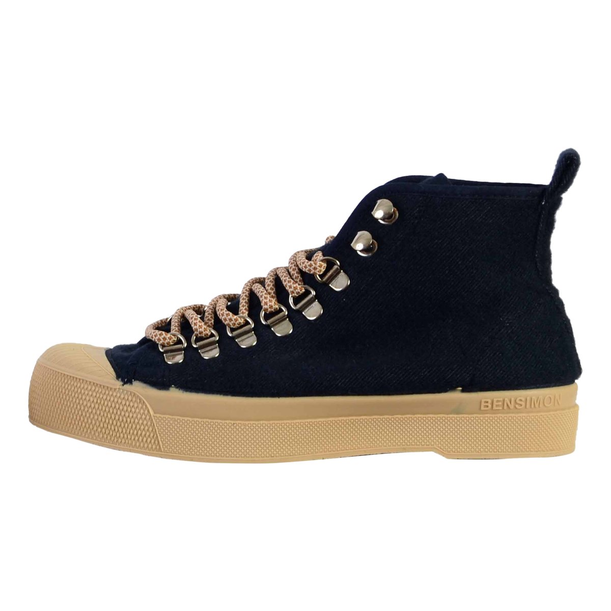Tennis Lacets Stella Wool marine, BENSIMON.