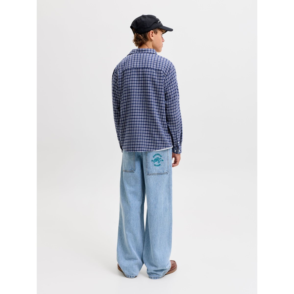 Jean À Coupe Wide blue denim, JACK & JONES JUNIOR