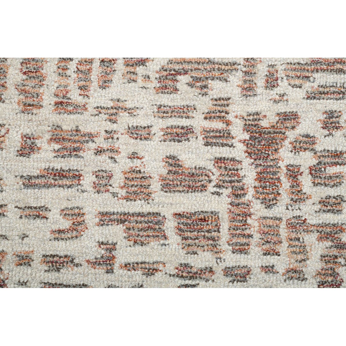 Tapis tufté main en laine vierge et viscose argent, THEKO