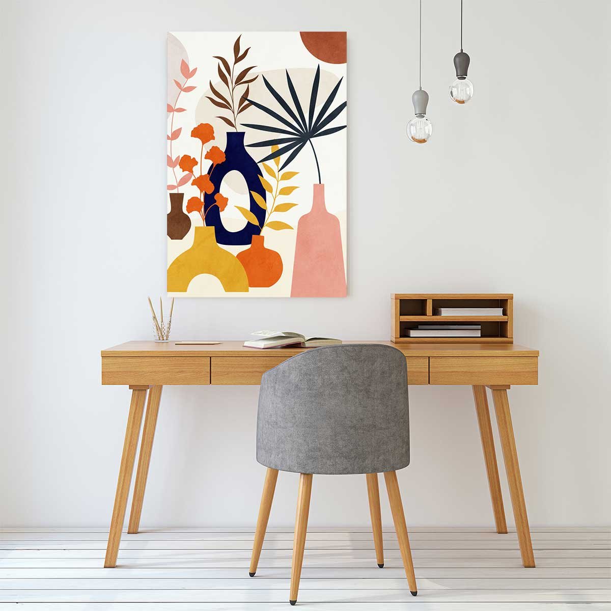 Tableau nature morte bouquets en été tableau alu dibond, HEXOA