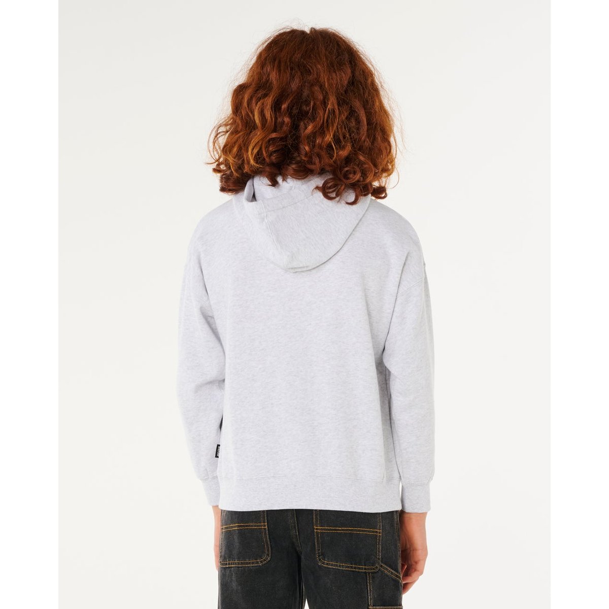 Sweat à capuche Eternal Shred LOGO garçon gris clair chiné, RIP CURL