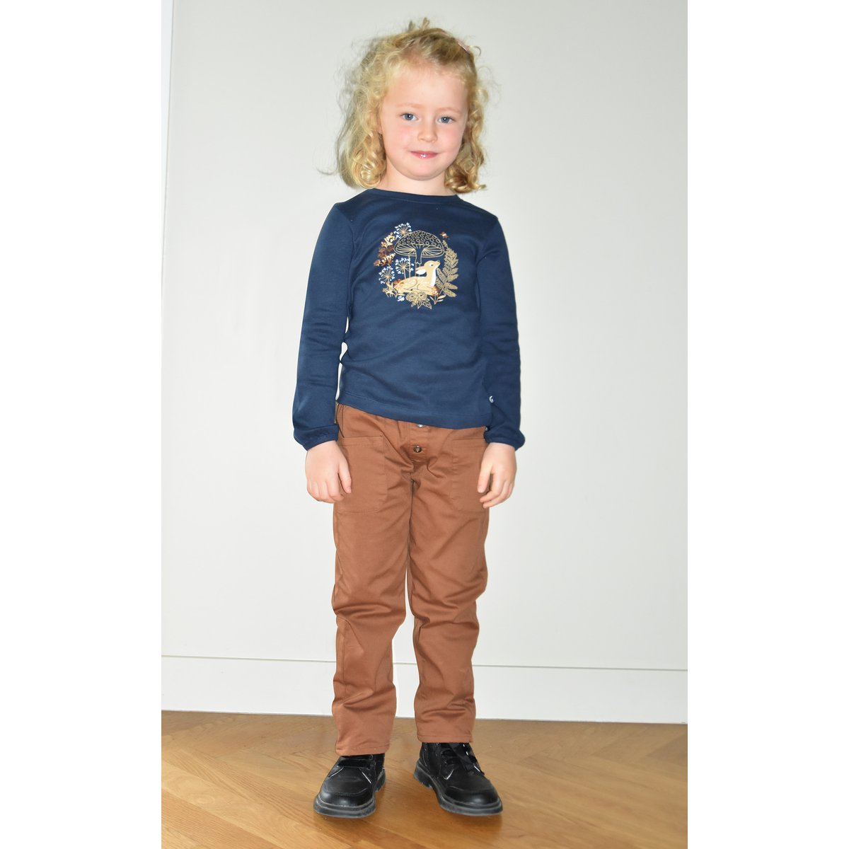 Tshirt interlock manches longues paola bleu, SUCRE D'ORGE