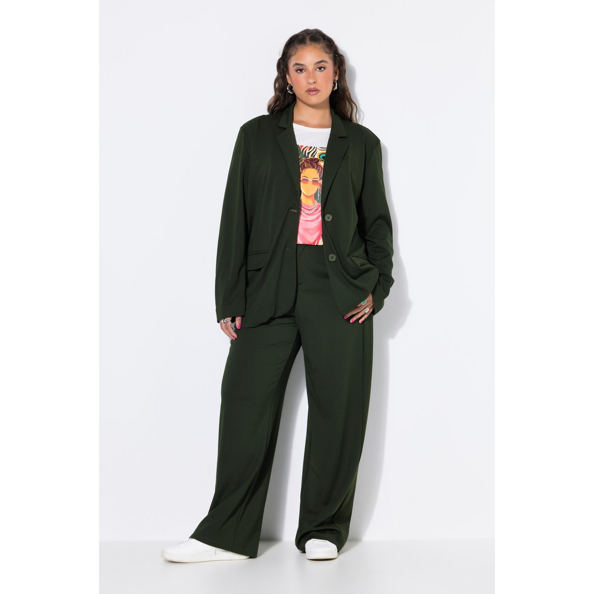 Blazer Punto, coupe oversize olive foncé, STUDIO UNTOLD
