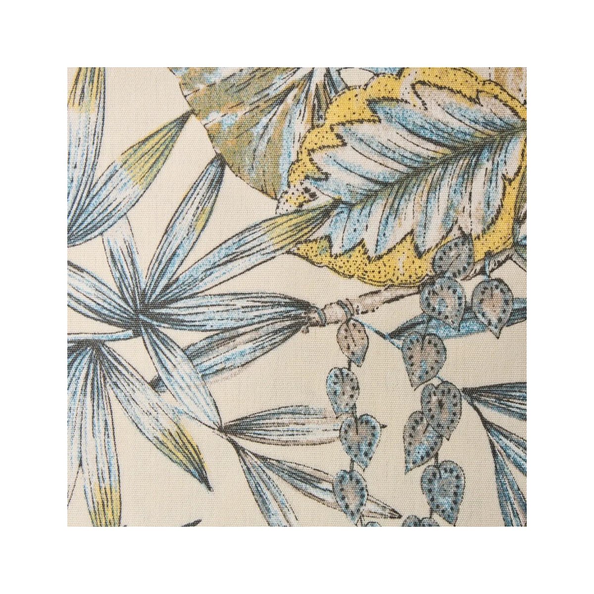 Fauteuil en résine ANTIBES RECIF bouquet yellow résine latérite - tissu bouquet écru, KOK