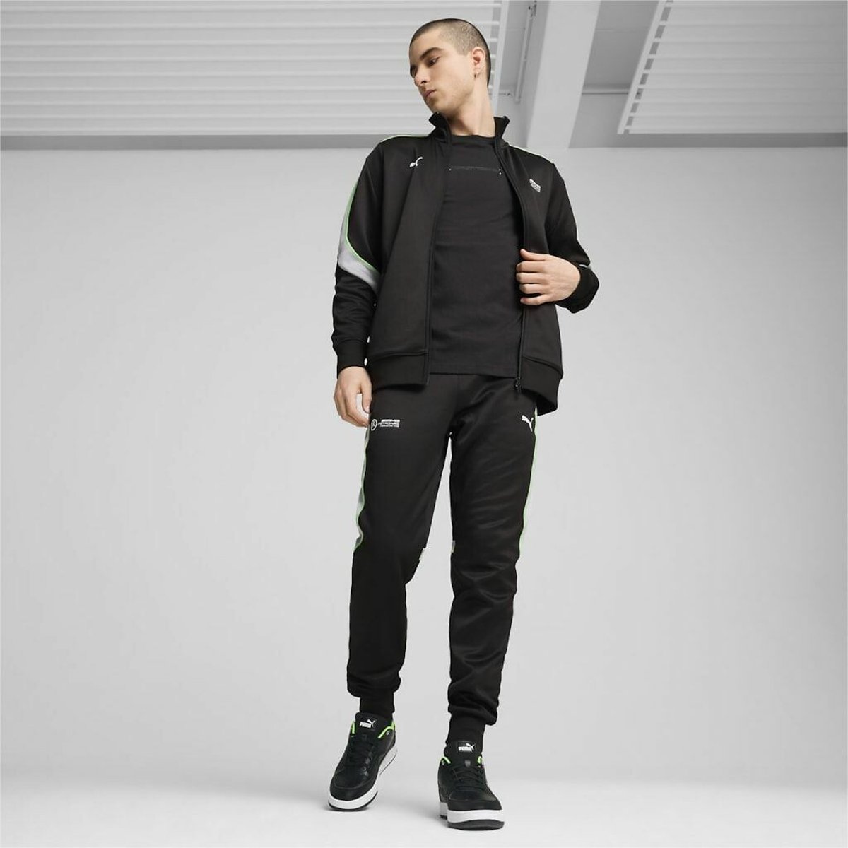 Mercedes Logo Print Sweatshirt in Cotton Mix 90006527, PUMA