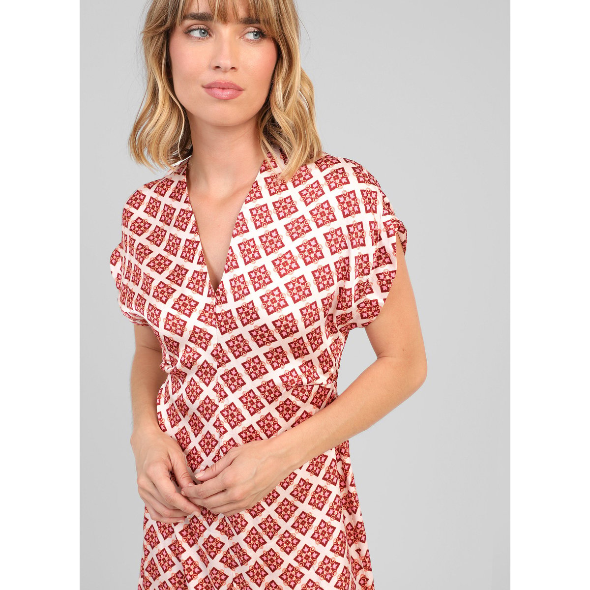 Robe Midi MAURANE pirimini ecru, AN'GE