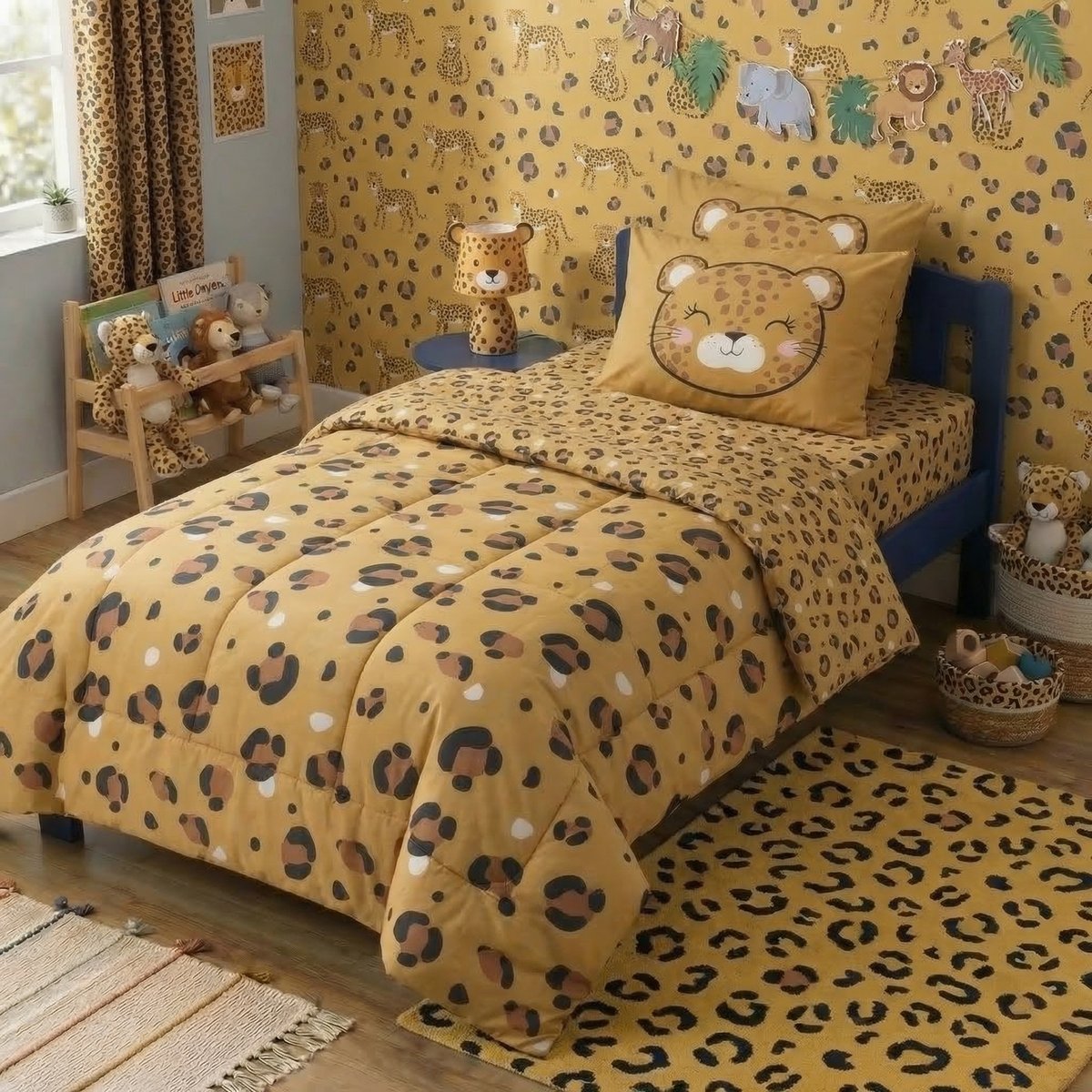 Couette imprimée Coton avec taie Lena multicolore, EDEN
