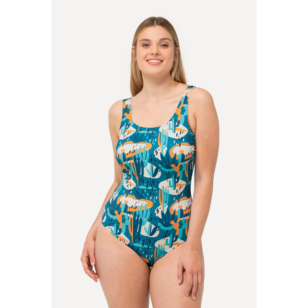 Maillot de bain, cactus bleu fumé, ULLA POPKEN