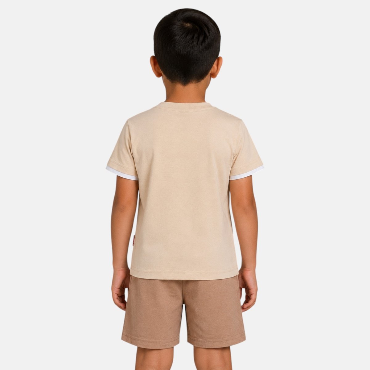 Ensemble t-shirt imprimé et short PLAYTIME gris clair, LEE COOPER