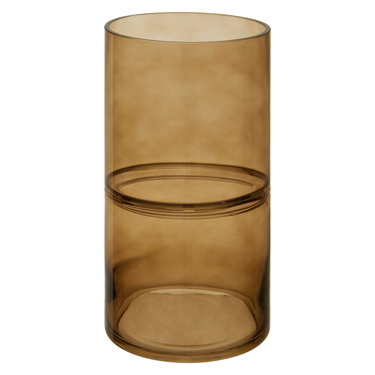 30cm Brown Optik Vase brown              , SO'HOME