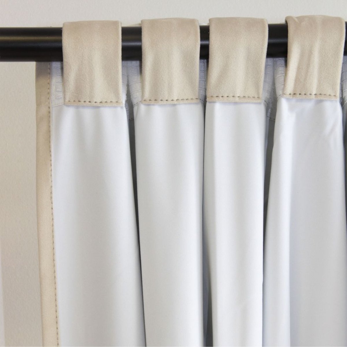 Rideau Occultant Total Velours Pattes cachées VENISE beige mc15, MOONDREAM