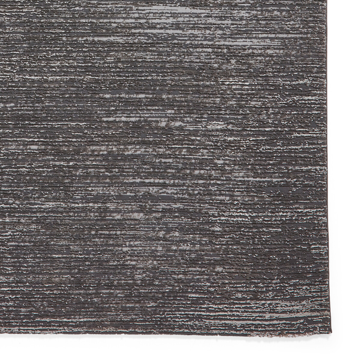Textured Stripe Super Soft Washable Rug charcoal, SO'HOME