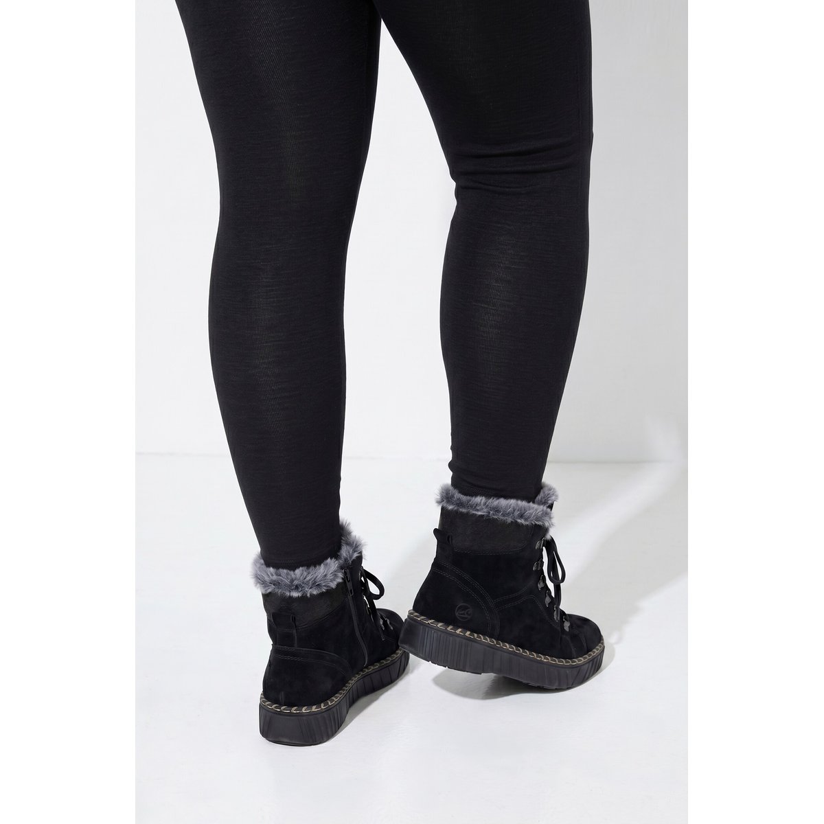 Legging thermique en maille fine noir, ULLA POPKEN