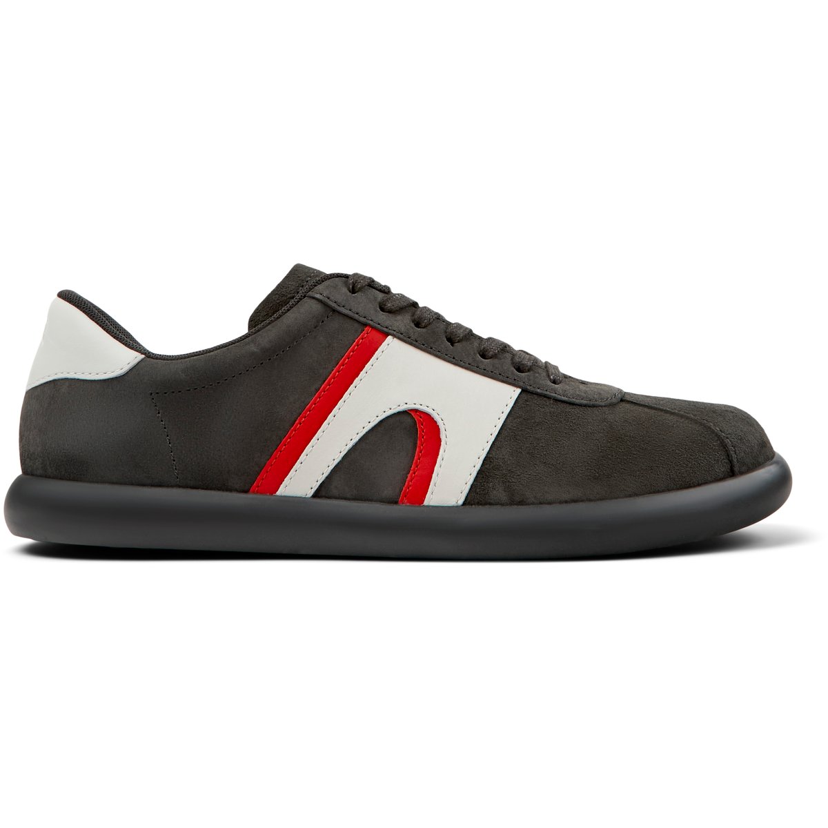 Baskets Pelotas Summer en cuir suède gris foncé 2, CAMPER