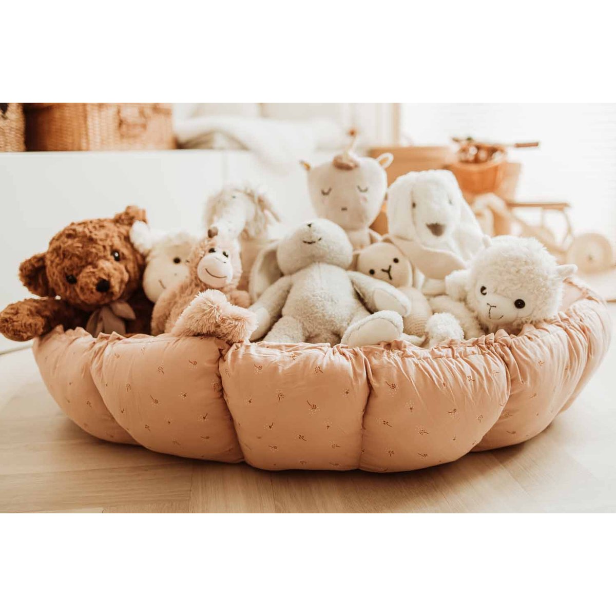 play&go - tapis d´éveil & cocon organic - fleuri rose, PLAY ET GO