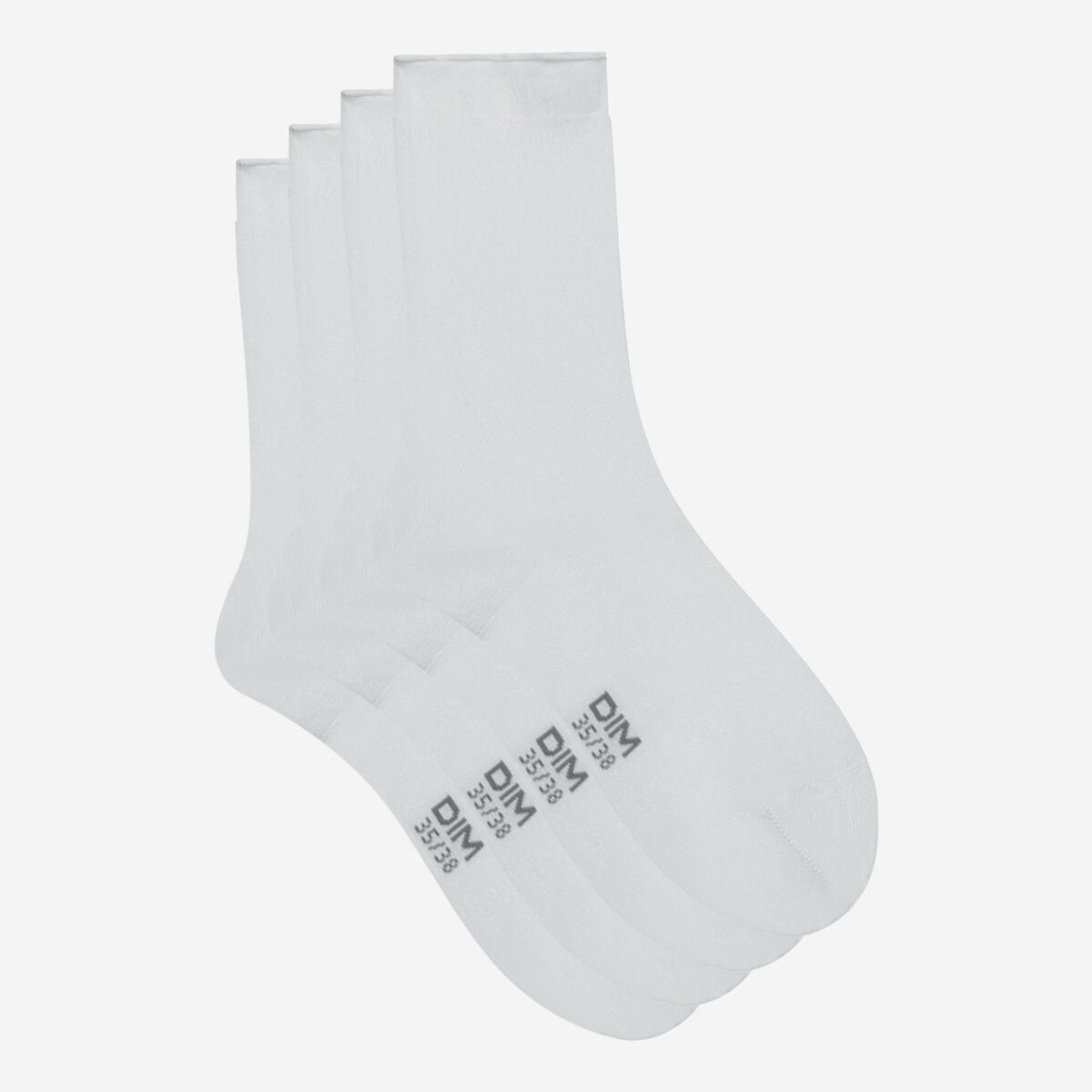 Pack of 2 Pairs of Socks white/white, DIM