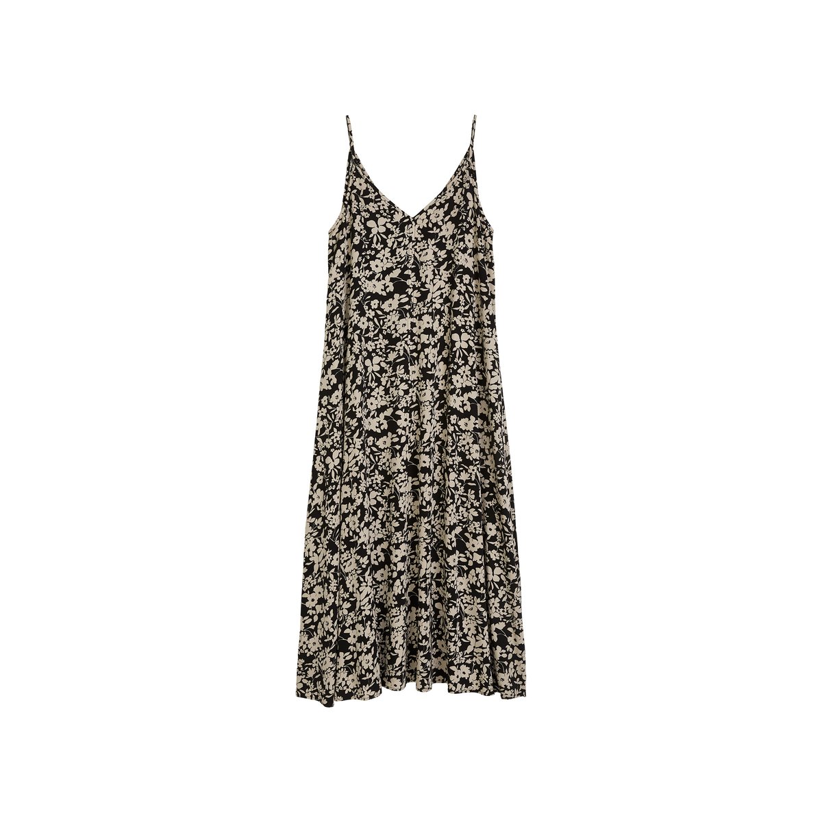 Robe d'été A-Shape en sergé de viscose imprimé noir, MARC O'POLO