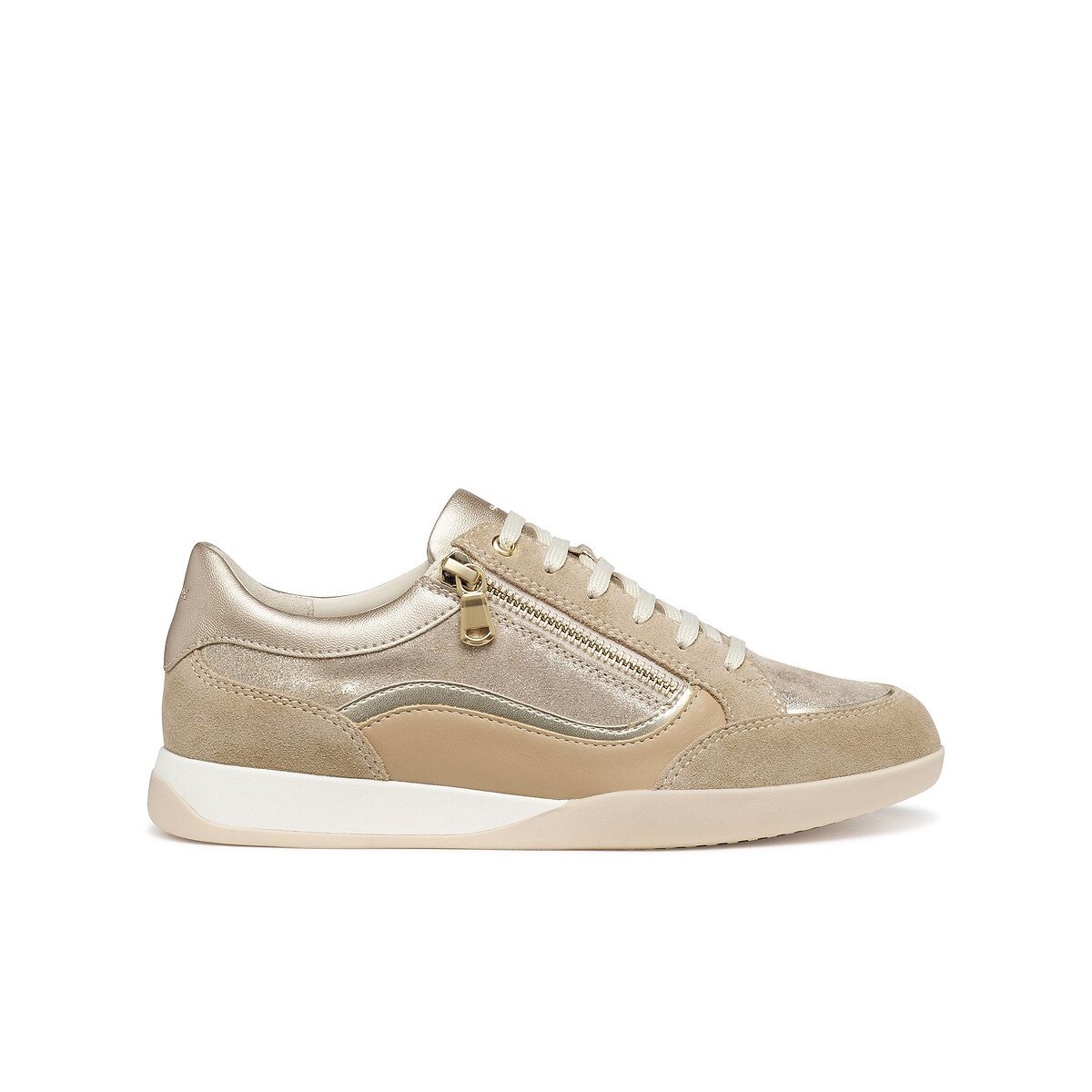 Baskets respirantes zippées, MARYEMY taupe, GEOX