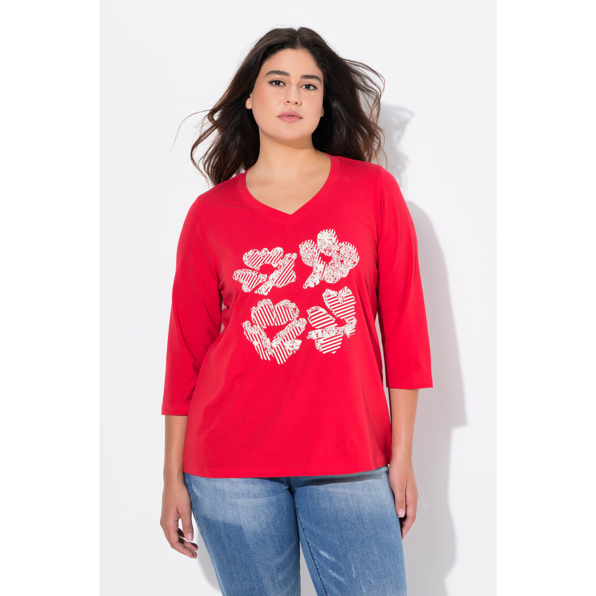 T-shirt à fleurs Classic litchi, ULLA POPKEN